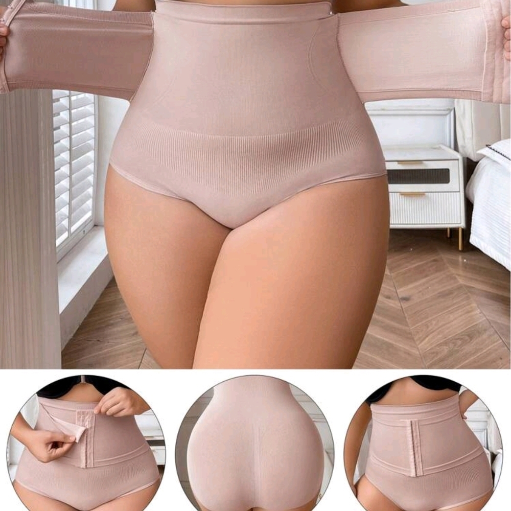 SHEIN Tan High-Waisted Shapewear for Seamless Support NEW